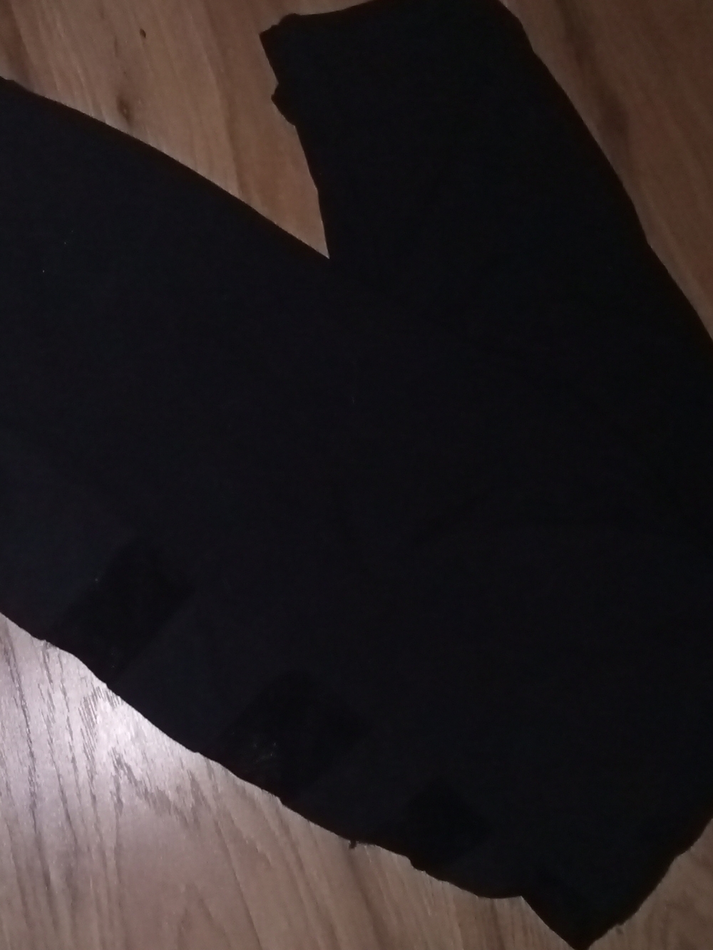 Feathers Black Active Leggings With Striped Leg Design